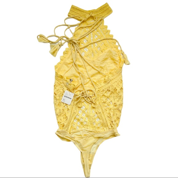 FREE PEOPLE Be My Battenburg Bodysuit XS - Picture 7 of 9